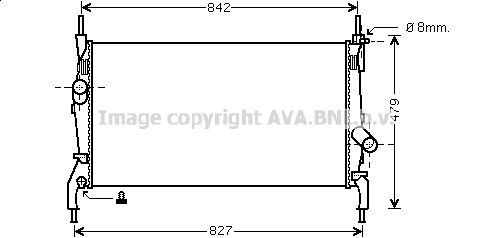 AVA QUALITY COOLING Радиатор, охлаждение двигателя FDA2405